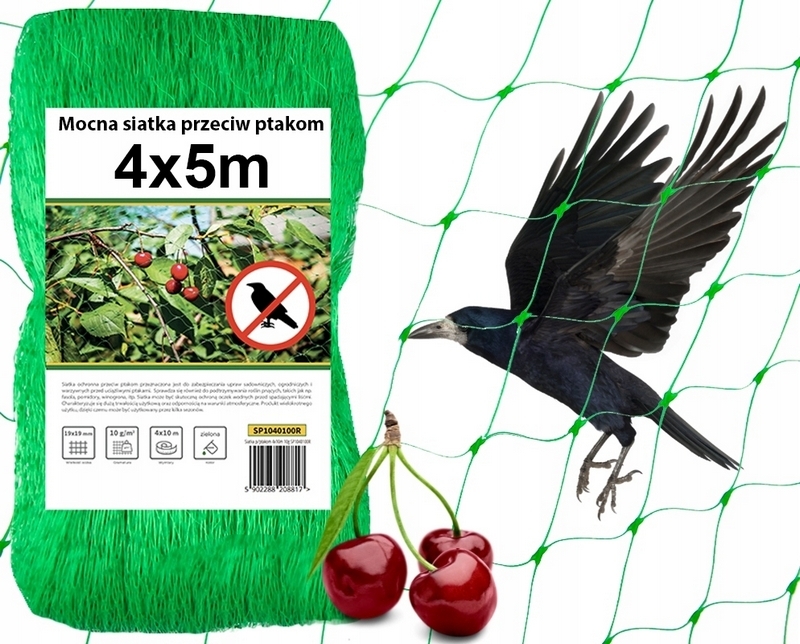 Rolmarket sieť proti vtáctvu SP204050R 10 kotiev 4x5m